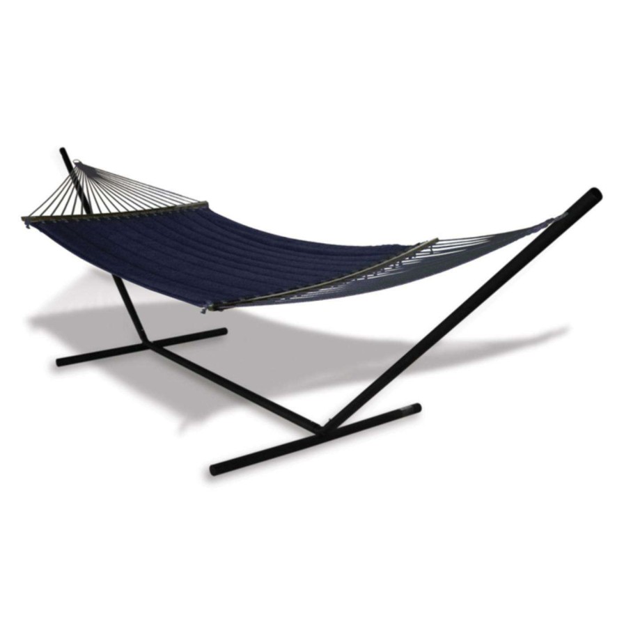 Hammocks * | Cheapest Kings Pond Hammaka Universal Stand And Quilted Olefin Double Hammock Combo