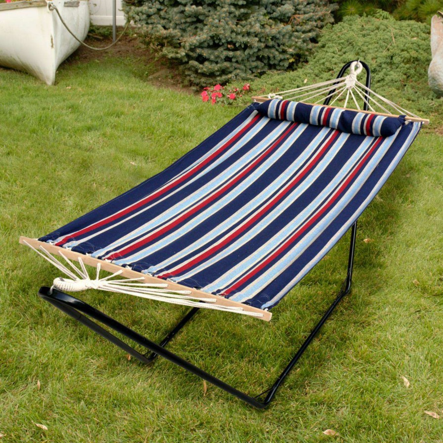 Hammocks * | Wholesale Fabric Bliss Hammocks 48 In. Hammock With Pillow