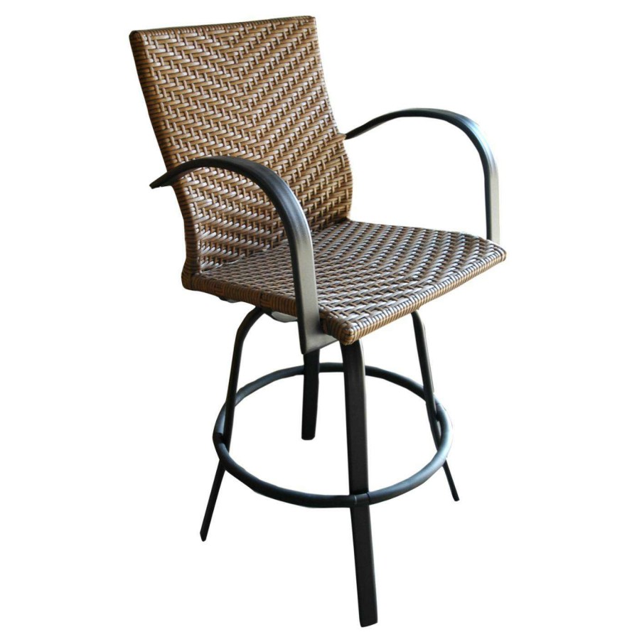 Outdoor Bar Stools * | Best Reviews Of Swivel Chairs Outdoor Greatroom Swivel Bar Stools Set Of 2