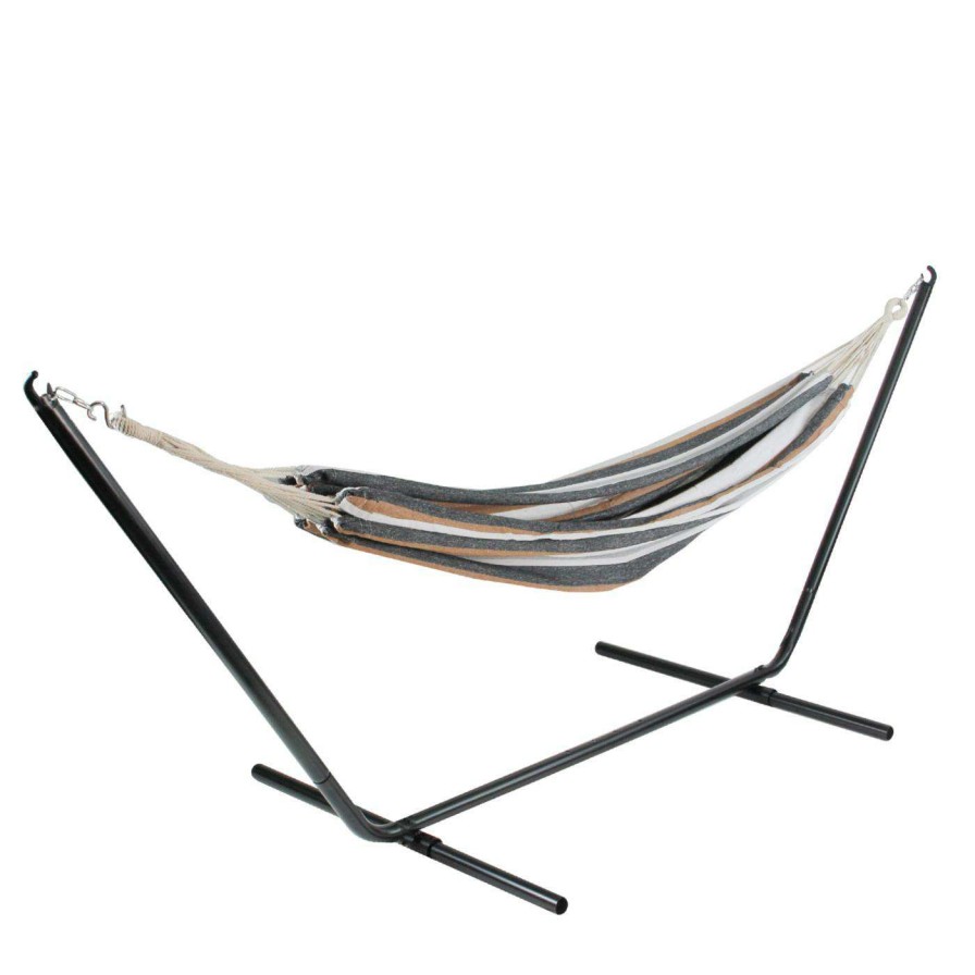 Hammocks * | Top 10 Fabric Northlight 73 In. Striped Double Brazilian Hammock