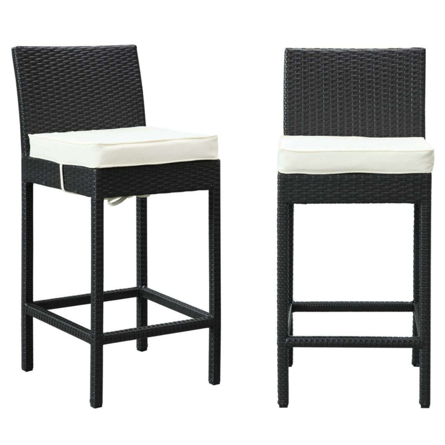 Outdoor Bar Stools * | Discount Side Chairs Modway Lift Outdoor Patio Bar Stool Set Of 2