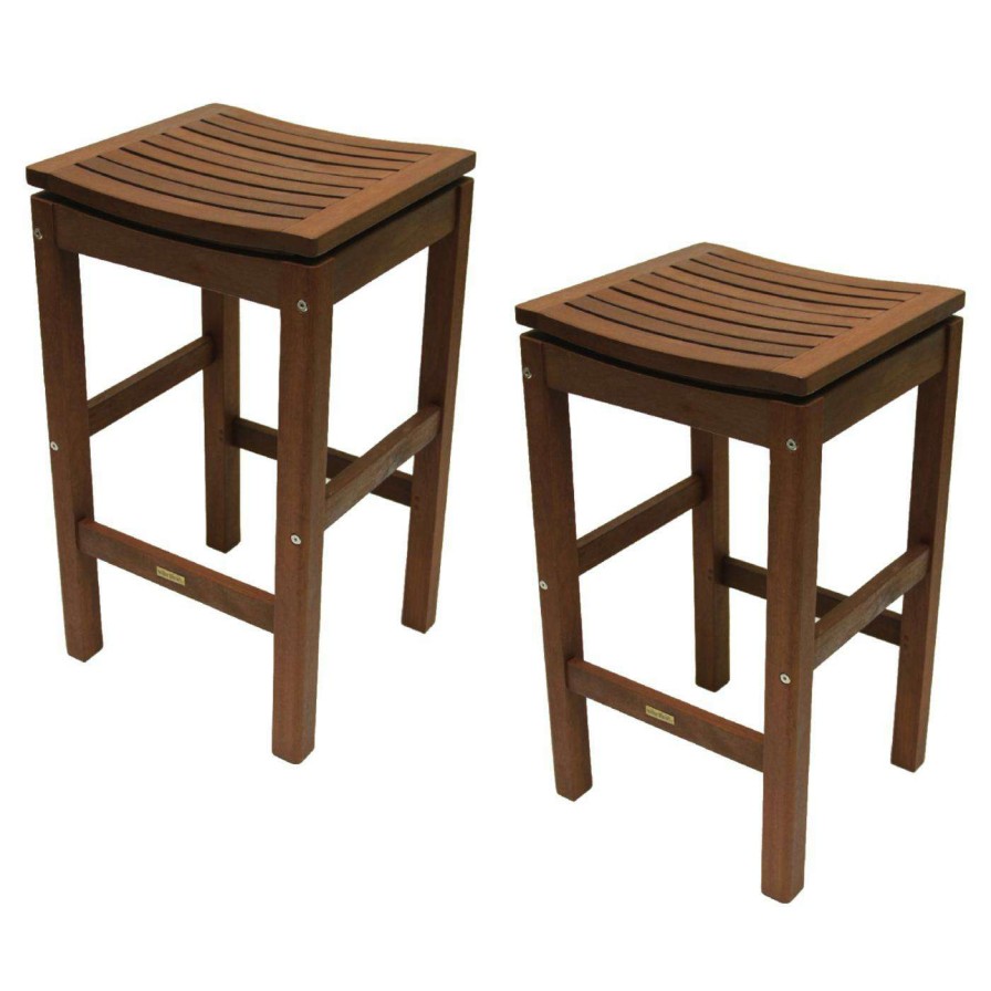 Outdoor Bar Stools * | Discount Bar Height Chairs Hn Outdoor Highland Outdoor Pub Stool Set Of 2