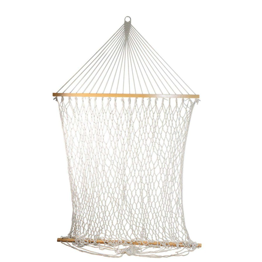 Hammocks * | Top 10 Fabric Northlight 78 In. Lattice Macrame Netted Spreader Bar Hammock