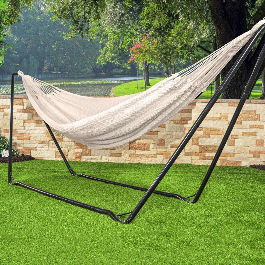 Hammocks * | Brand New Bliss Hammocks Cotton Rope Hammock In A Bag