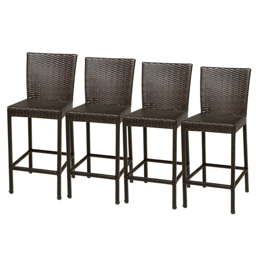 Outdoor Bar Stools * | Top 10 Side Chairs Tk Classics Napa Bar Stool Set Of 4