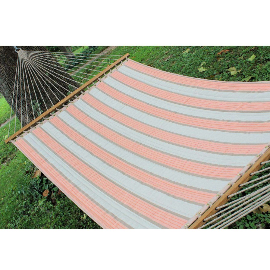 Hammocks * | Best Pirce Twin Oaks Hammocks Twin Oaks Quilted Sunbrella Double Hammock