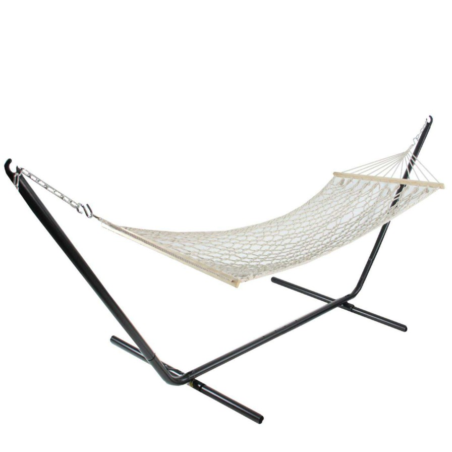 Hammocks * | Brand New Fabric Northlight 78 X 31 In. Macrame Spreader Bars Hammock