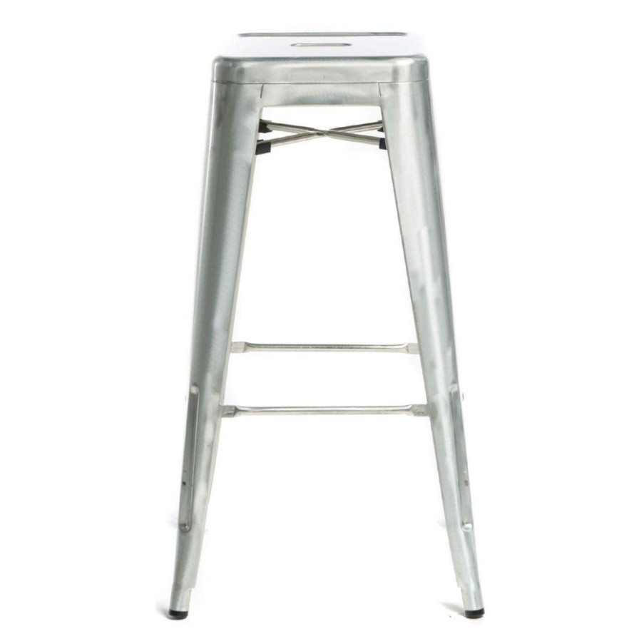 Outdoor Bar Stools * | Outlet Bar Height Chairs Commercial Seating Products Oscar Style Metal 30 In. Backless Patio Stool