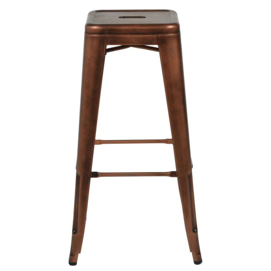 Outdoor Bar Stools * | Outlet Bar Height Chairs Commercial Seating Products Oscar Style Metal 30 In. Backless Patio Stool