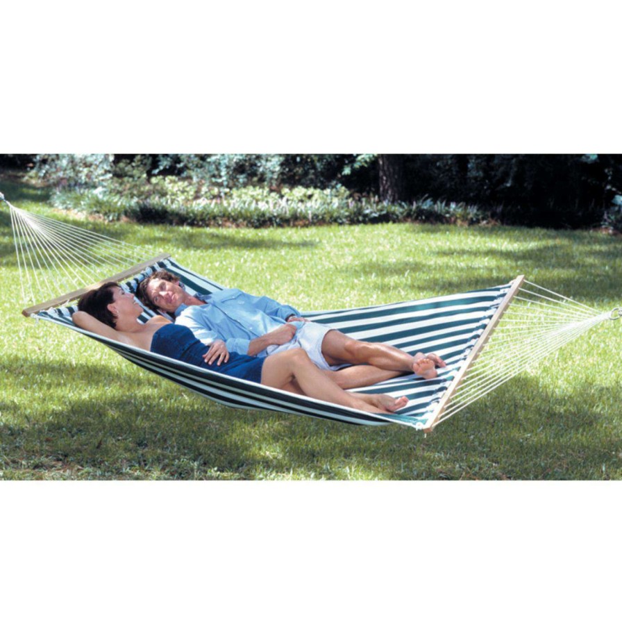 Hammocks * | Discount Texsport Lakeway Cotton Fabric Double Hammock