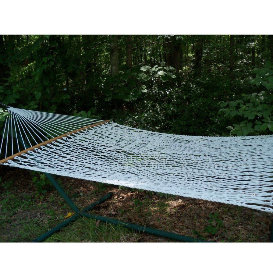 Hammocks * | Top 10 Twin Oaks Hammocks Twin Oaks Classic Colored Rope Single Hammock