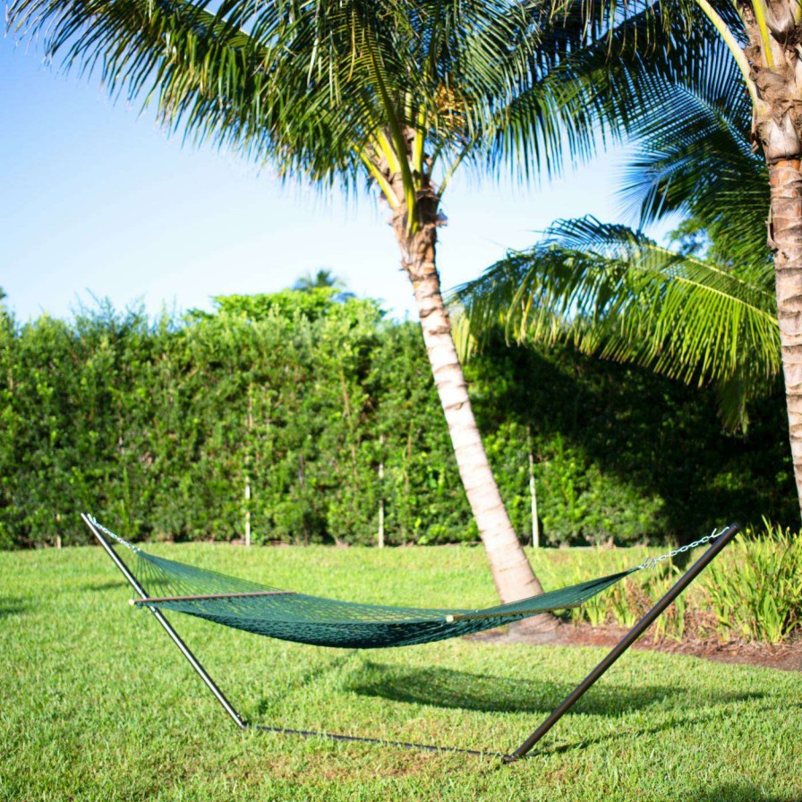 Hammocks * | Best Deal Fabric Bliss Hammocks 2 Person Classic Cotton Rope Hammock