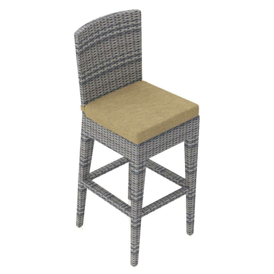 Outdoor Bar Stools * | Budget Bar Height Chairs Harmonia Living Urbana Bar Chair With Optional Sunbrella Cushion Coffee Bean