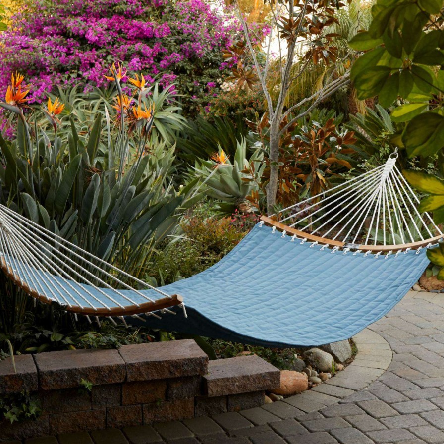 Hammocks * | Best Reviews Of Classic Accessories Ravenna Connectcurve Quilted Double Hammock