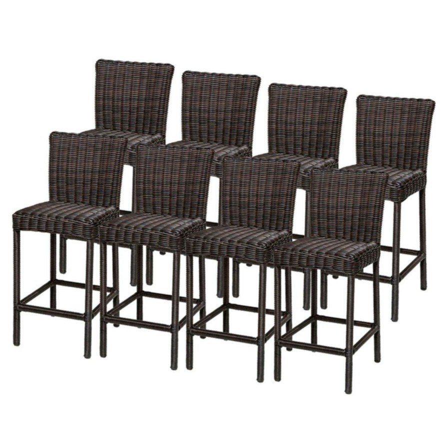 Outdoor Bar Stools * | Buy Side Chairs Tk Classics Venice Bar Stool Set Of 8