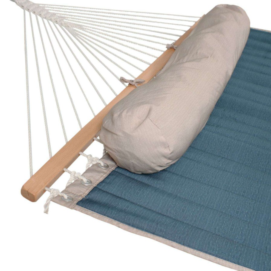 Hammocks * | Buy Sunnydaze Decor 10.5 Ft. Heavy Duty Quilted 2-Person Hammock With Spreader Bars